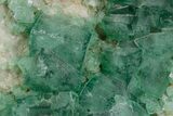 Green Fluorescent Cubic Fluorite Crystals - Madagascar #361321-2